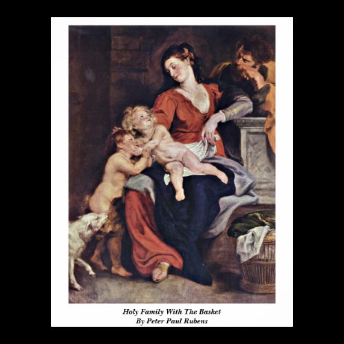 Holy Family With The Basket By Peter Paul Rubens Posters