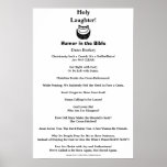 Holy Laughter! Humor in the Bible Quotes Poster posters