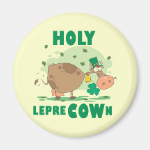 HOLY LepreCOWn T-shirts and Gifts Fridge Magnet