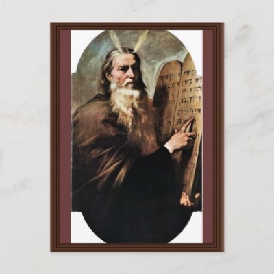 Holy Moses By Ribera José De (Best Quality) Post Card