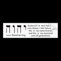 Holy Name Bumber Sticker bumper stickers