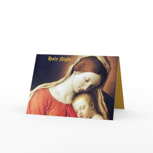 Holy Night Christmas Card card