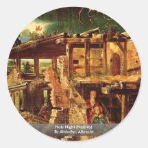 Holy Night (Nativity) By Altdorfer, Albrecht Round Sticker