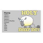holy sheep shit funny unraveling cloned sheep business card