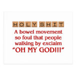 Holy Shit what did you eat for lunch Postcard