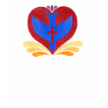 Holy Spirit Dove in a Heart shirt