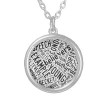 Holy Spirit Gear - white circle black text Jewelry