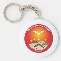 Holy Spirit Pentecost Keychains