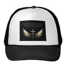 Holy Spirit Wings with Cross and Scripture Verse Hats