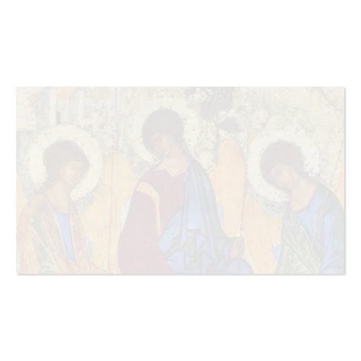 Holy Trinity By Rublã«V Andrej Business Card Template (back side)