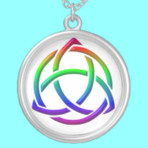 Holy Trinity & Unity Sterling Silver Necklace by Artists4God Holy Trinity & Unity Sterling Silver Necklace