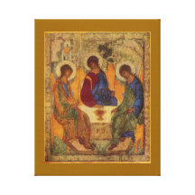 Holy Trinity with Wings c1410 Canvas Print