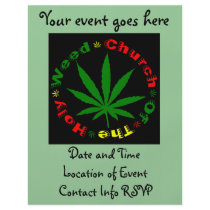 Holy Weed Church flyers by godless_heathen Holy Weed Church flyers
