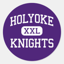 Holyoke - Knights - High - Holyoke Massachusetts Round Sticker