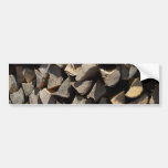 Holzscheite logs bumper sticker
