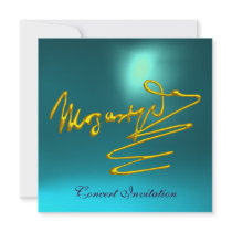 HOMAGE TO MOZART, GOLD  BLUE CONCERT ANNOUNCEMENT