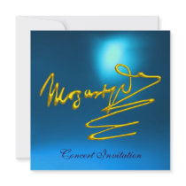 HOMAGE TO MOZART, GOLD  BLUE CONCERT ANNOUNCEMENT