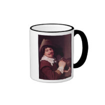 Hombre con un jarro tazas