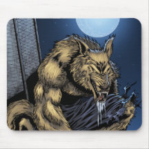 Hombre lobo alfombrilla de ratones