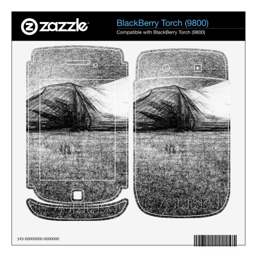Hombre que duerme por Jorte Seurat Calcomanías Para BlackBerry