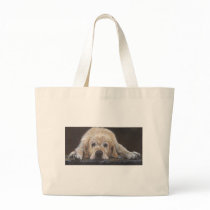 Home Alone Golden Retriever Tote Bags