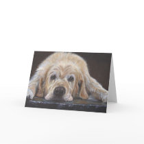 Home Alone Golden Retriever Greeting Card
