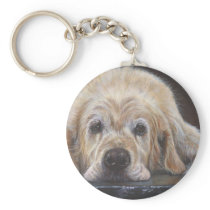 Home Alone Golden Retriever Key Chain