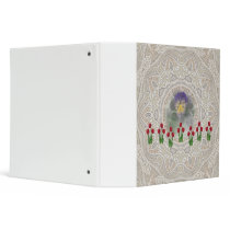 Home and Garden ~ Tulip Pansy 3 Ring Binders