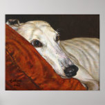 "Home At Last" greyhound dog art poster posters