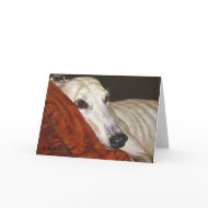 Home At Last Greyhound Rescue Dog Greeting Cards