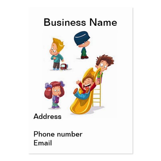Home Based Child Care Business Card Templates (front side)