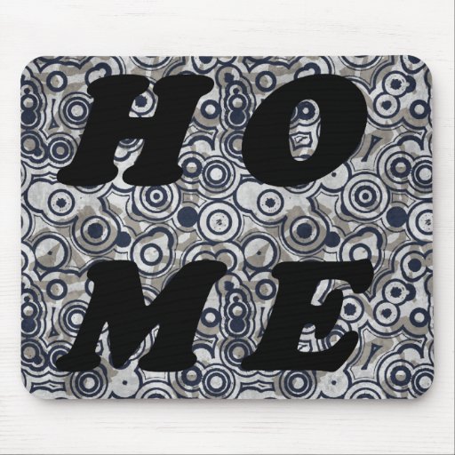 Home Black Scroll Mouse Pad Zazzle