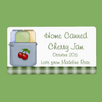 Home Canned Cherry Jam (Personalize it) labels