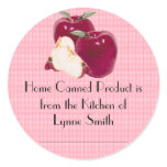 Home Canning Labels -- with apples Sticker