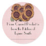 Home Canning Labels -- with Sunflowers Sticker