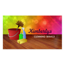Home Cleaning Business Cards