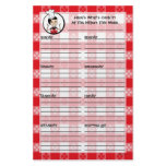 Home Cookin' Custom Menu Planner Customized Stationery