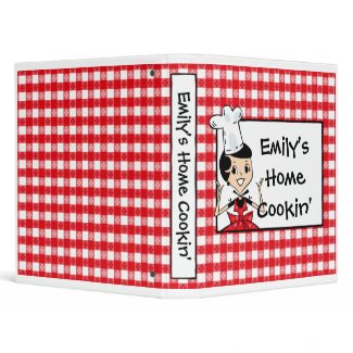 Home Cookin' Custom Recipe Binder binder