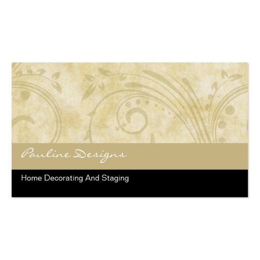 Home Decorator Business Cards (front side)