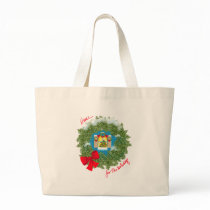 HOME FOR THE HOLIDAYS Tote Bag by gardensofeve HOME FOR THE HOLIDAYS Tote Bag