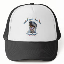 Home Gnome Alone Dog Trucker Hat