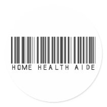 Home Health Aide Bar Code stickers by NotWorking Home Health Aide Bar Code stickers