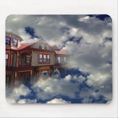 HOME IN THE SKY MOUSE MAT by TNDESIGNS