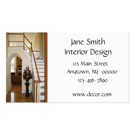 Home Interior Business Card