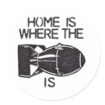 "Home is Where the Bomb is" stickers