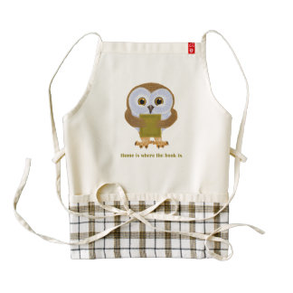 Home is where the book is zazzle HEART apron