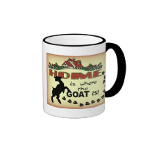 HOME IS WHERE THE GOAT IS MUGS