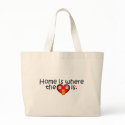Home Is Where The Heart Is bags