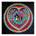 Home is Where the Heart is Mandala by arteeclectica