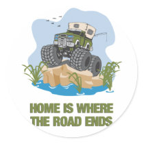 Home Is Where The Road Ends stickers